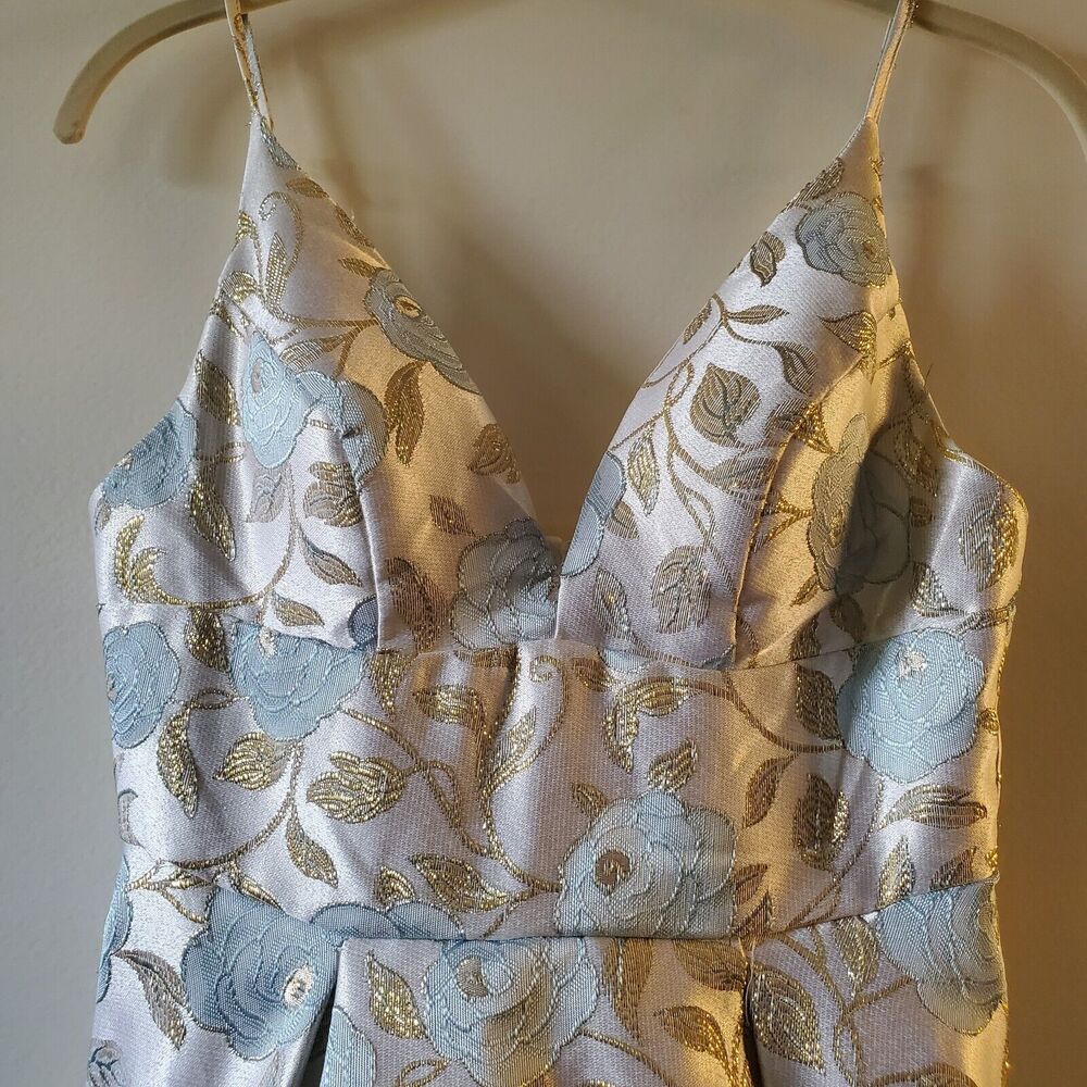 B Darlin Juniors' Metallic Jacquard Dress Sz 5 6 Fairy Cottage Princess Core - Picture 4 of 16